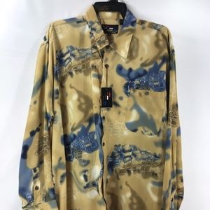 A Cut Above Men's Button Front Shirt Size 3XB
